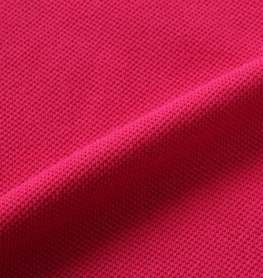 SHELTY 鹿の子ボタニカルフェイクレイヤード半袖ポロシャツ ピンク