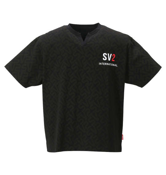SEVEN2 スキッパー半袖Tシャツ ブラック