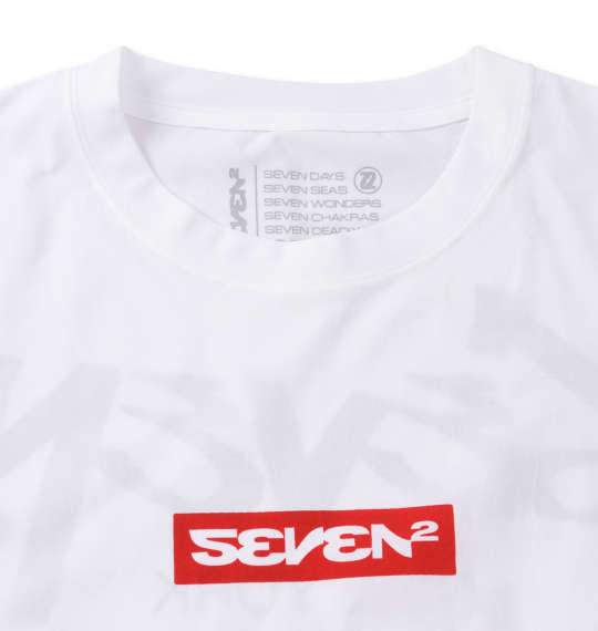 SEVEN2 ストレッチポリエステル半袖Tシャツ ホワイト