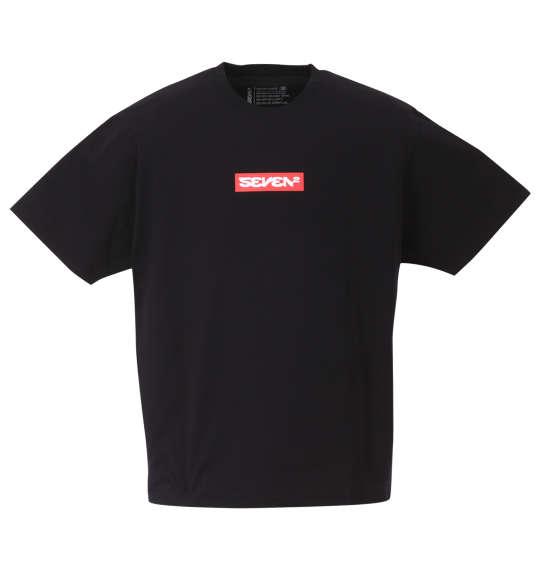 SEVEN2 ストレッチポリエステル半袖Tシャツ ブラック