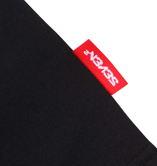 SEVEN2 ストレッチポリエステル半袖Tシャツ ブラック