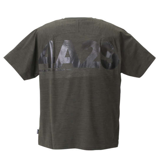4A2S バックロゴ半袖Tシャツ カーキ