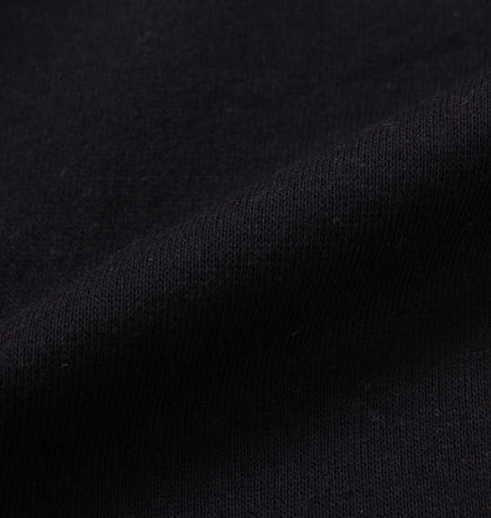 FUSAGIさん 裏起毛切替プルパーカー ブラック×オフホワイト