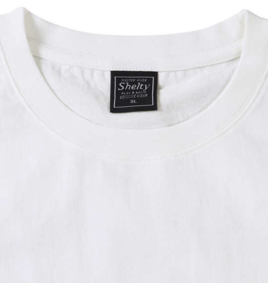SHELTY ベアー刺繍半袖Tシャツ オフホワイト