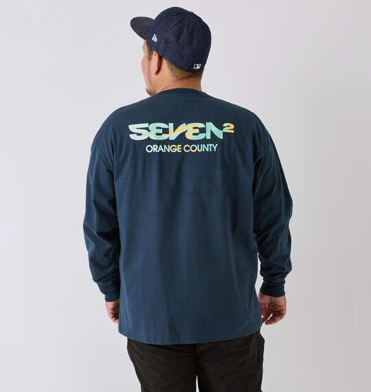 SEVEN2 天竺長袖Tシャツ ネイビー