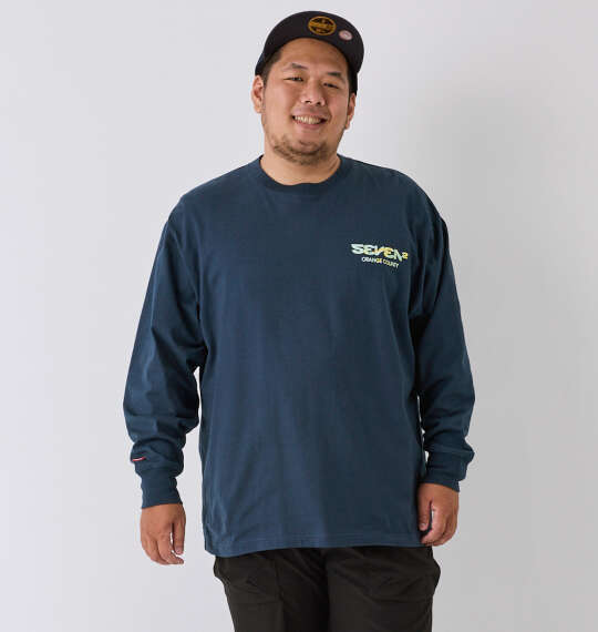 SEVEN2 天竺長袖Tシャツ ネイビー