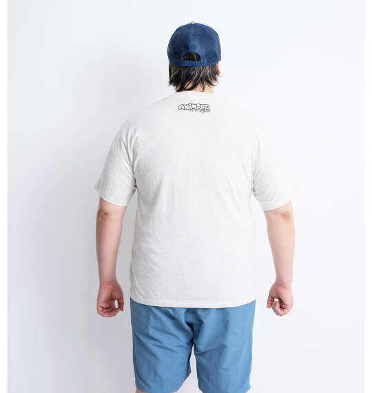ANIMORE Mate 天竺デビマル半袖Tシャツ ミックスホワイト