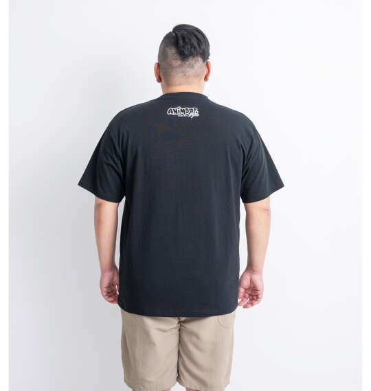 ANIMORE Mate 天竺フサギさん半袖Tシャツ ブラック