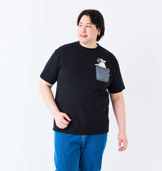 RIMASTER VISION 天竺トリックアート半袖Tシャツ ブラック
