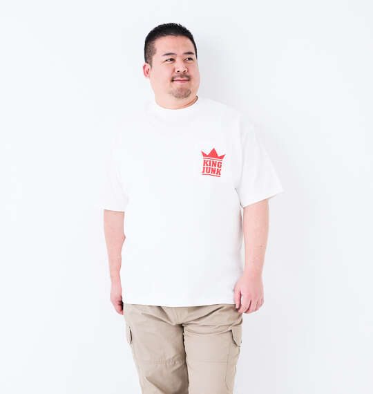 SHELTY 天竺プリントポケット付半袖Tシャツ オフホワイト