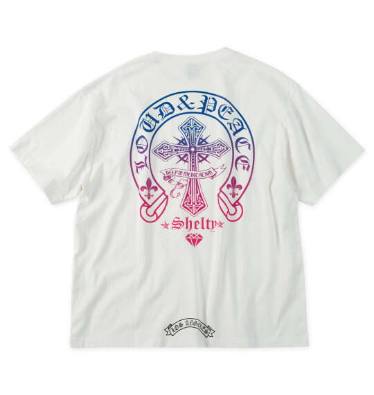 大きいサイズ メンズ SHELTY (シェルティ) 天竺グラデーションプリントポケット付半袖Tシャツ