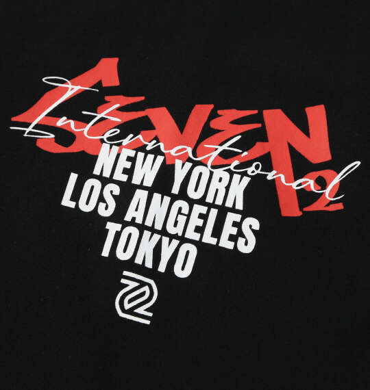 SEVEN2 天竺半袖ポロシャツ ブラック