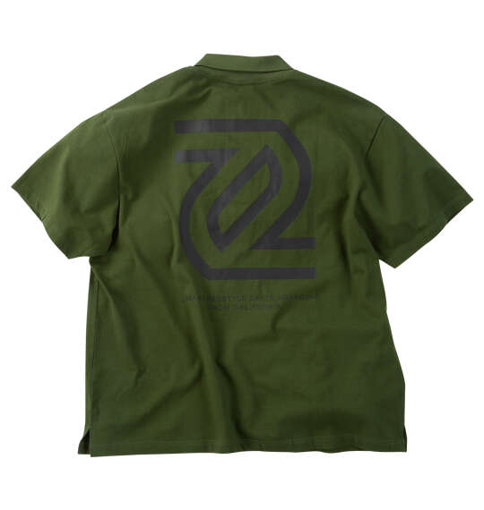 SEVEN2 天竺半袖ポロシャツ カーキ