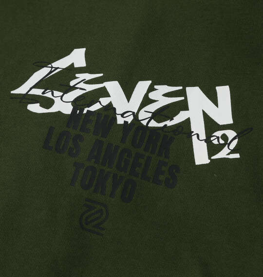 SEVEN2 天竺半袖ポロシャツ カーキ