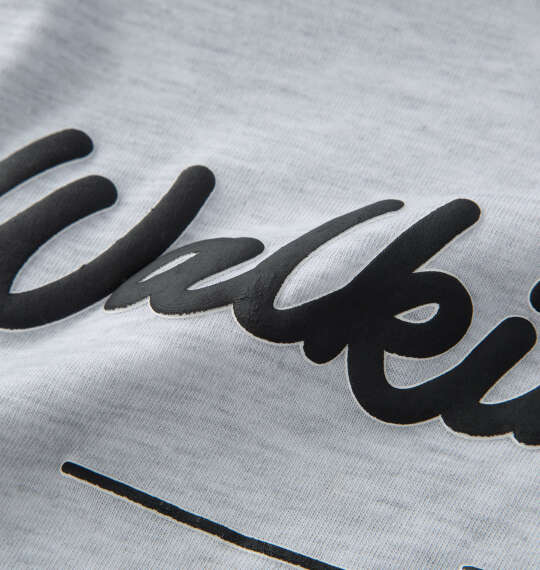 Walking Donut T/C天竺刺繍発泡プリント半袖Tシャツ ホワイト杢