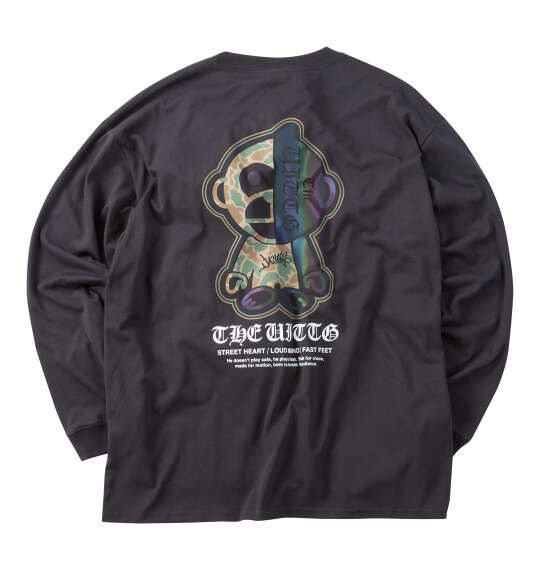 UITTG 天竺長袖Tシャツ チャコール