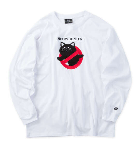 NYANCHATTE 天竺長袖Tシャツ ホワイト