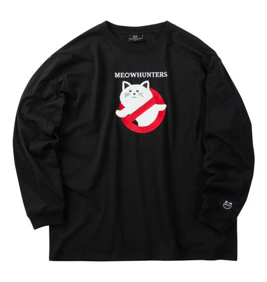 NYANCHATTE 天竺長袖Tシャツ ブラック