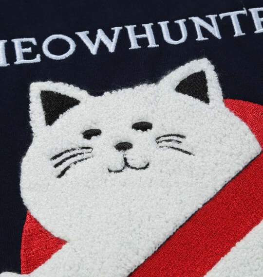 NYANCHATTE 天竺長袖Tシャツ ネイビー