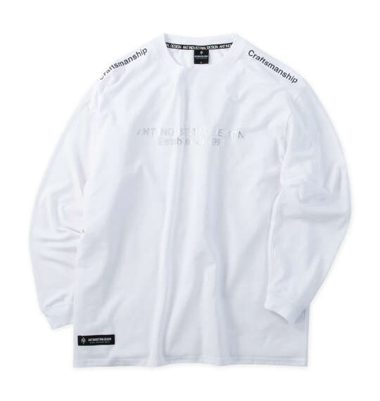 ANT INDUSTRIAL DESIGN 天竺長袖Tシャツ ホワイト