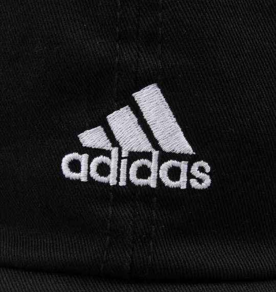 adidas 綿ツイルキャップ ブラック