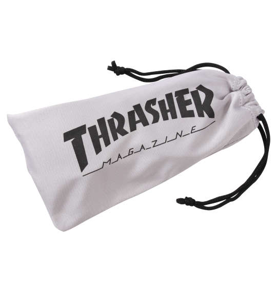 THRASHER ビッグサイズ偏光レンズサングラス ブラック×スモーク