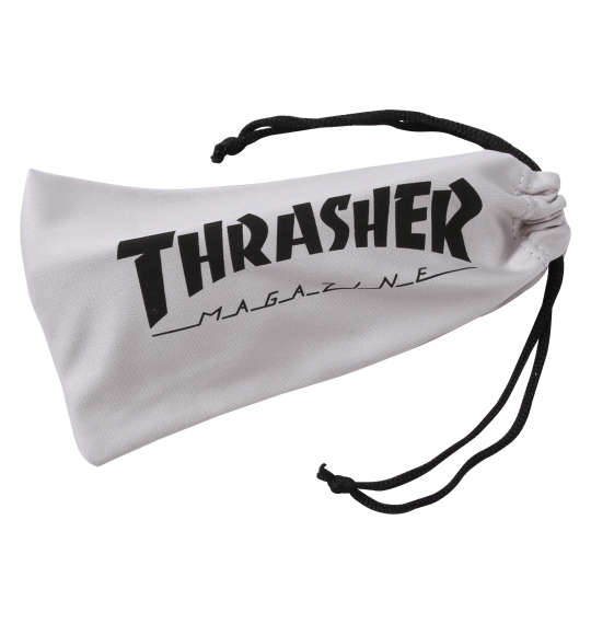 THRASHER ビッグサイズ偏光レンズサングラス ブラック×ダークグリーン