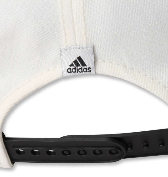 adidas リニアロゴスナップバックキャップ ホワイト×ブラック