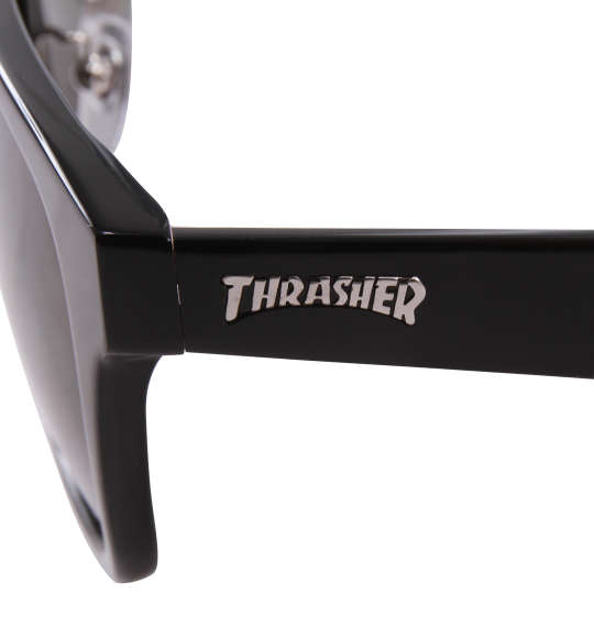 THRASHER ビッグサイズ偏光レンズサングラス ブラック×レッド×ダークグリーン