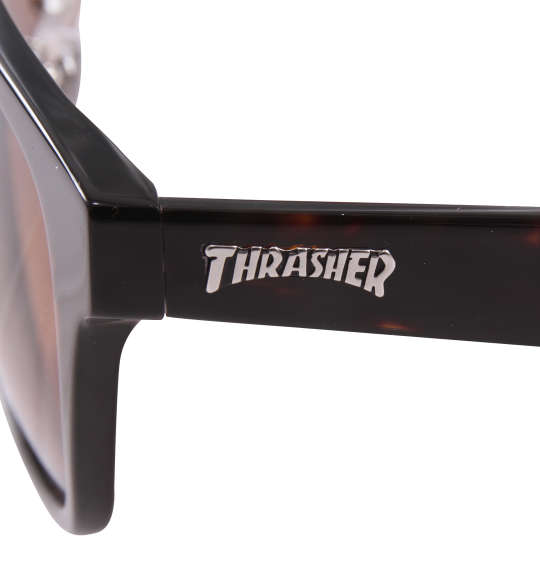 THRASHER ビッグサイズ偏光レンズサングラス デミ×ブラウン