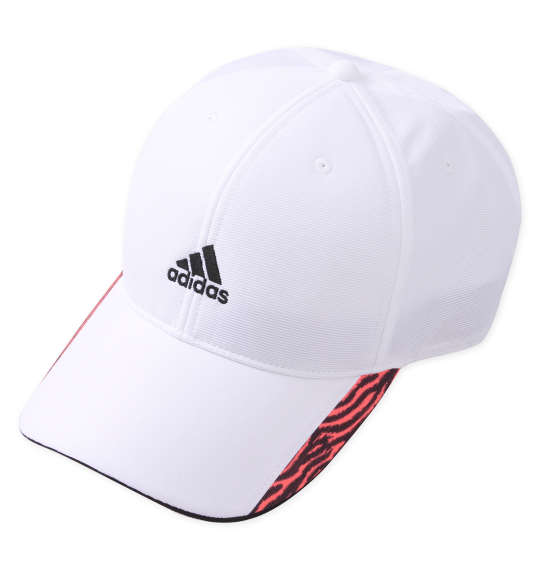 adidas 抗菌防臭ポリジン加工エステルピケキャップ ホワイト