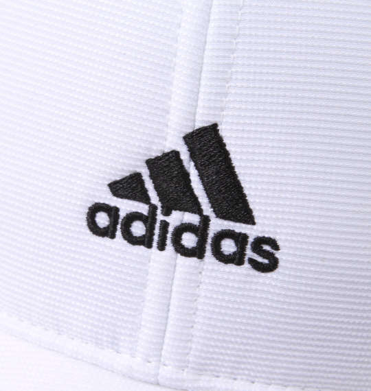 adidas 抗菌防臭ポリジン加工エステルピケキャップ ホワイト