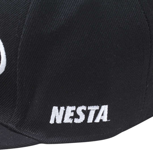 NESTA BRAND ロゴ刺繍スナップバックキャップ ブラック