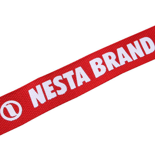 NESTA BRAND ロゴGIベルト レッド