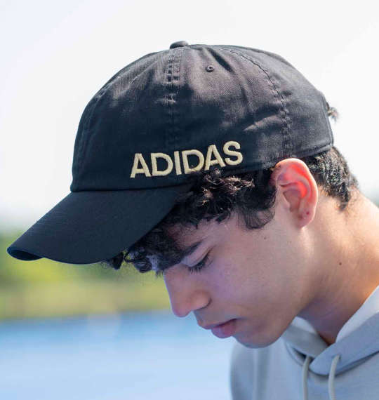 adidas オーガニックコットンツイルキャップ ブラック