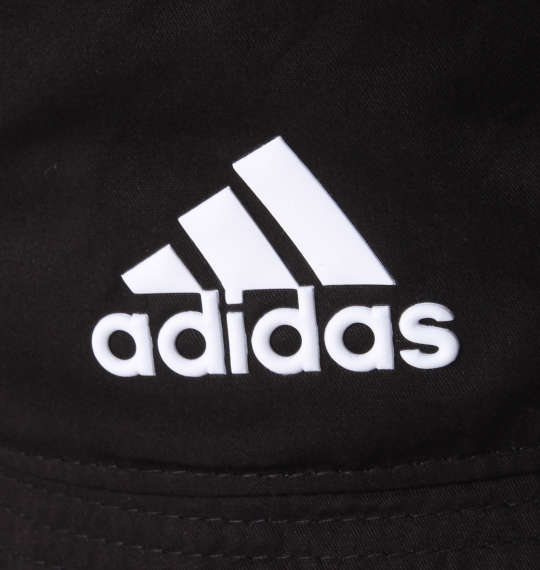 adidas 綿ツイルバケットハット ブラック