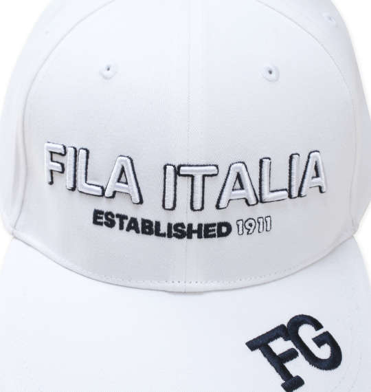 FILA GOLF 柔らかツバツイルキャップ ホワイト