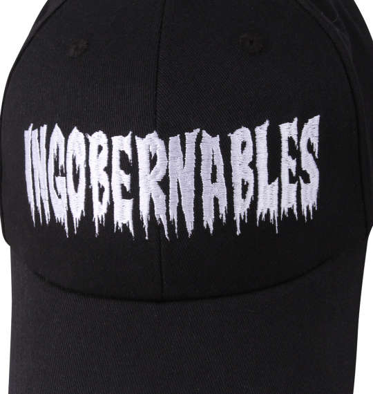 新日本プロレス L・I・J「INGOBERNABLES」ベースボールキャップ ブラック×ホワイト