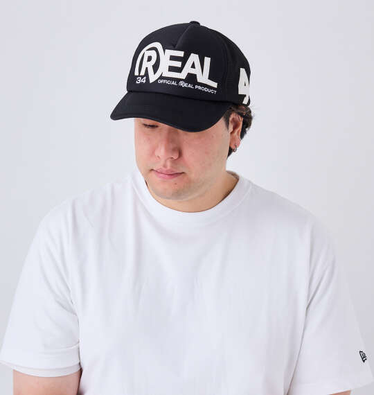 RealBvoice REAL34 PATCHメッシュキャップ ブラック