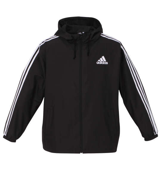 adidas ウーブンフードジャケット ブラック