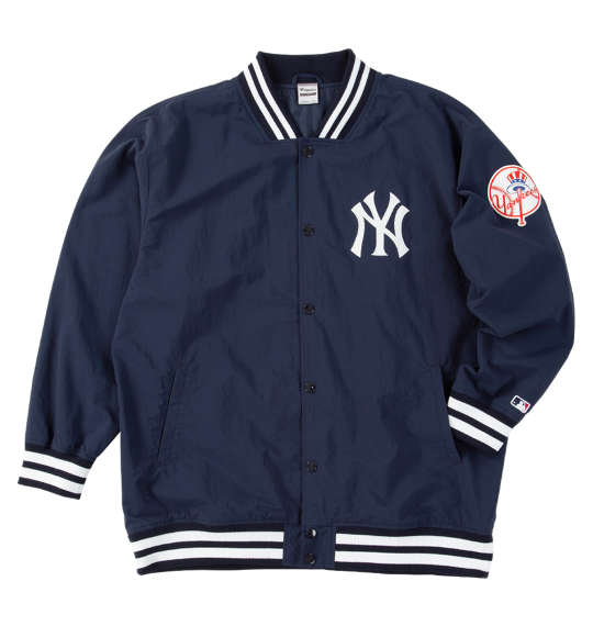 Fanatics MLBナイロンスタジアムジャケット ネイビー(ニューヨーク・ヤンキース)