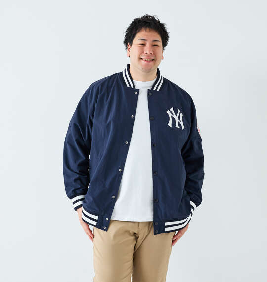 Fanatics MLBナイロンスタジアムジャケット ネイビー(ニューヨーク・ヤンキース)