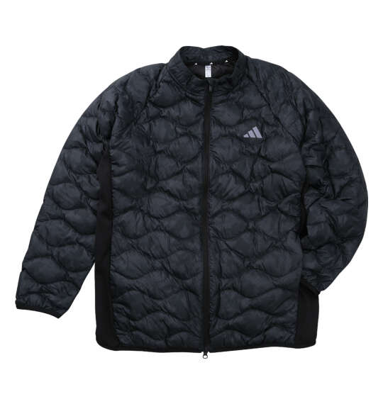 adidas golf 撥水防風カモフラージュプリントダウンジャケット カーボン