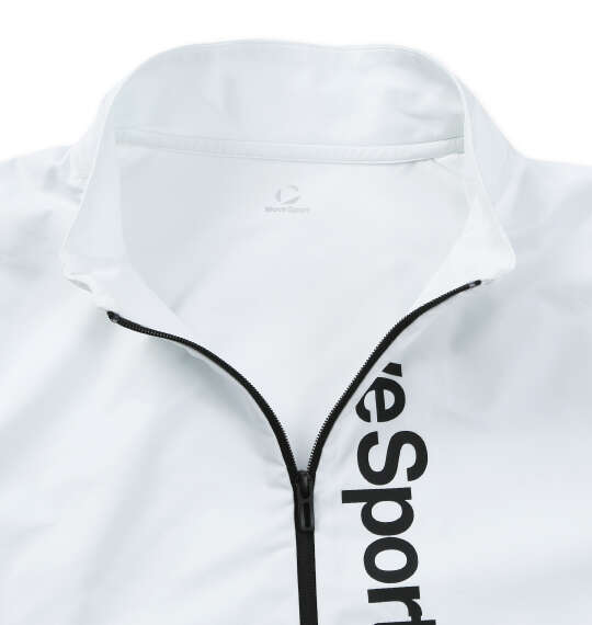 MOVESPORT スタンドストレッチクロスジャケット ホワイト