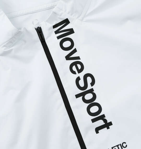 MOVESPORT スタンドストレッチクロスジャケット ホワイト