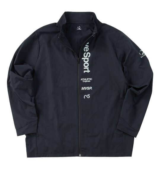 MOVESPORT スタンドストレッチクロスジャケット ブラック