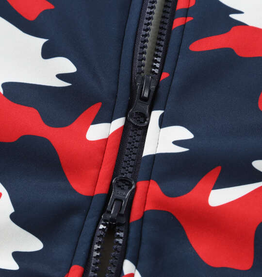 FILA GOLF カモフラ柄ボンディングブルゾン ネイビー系