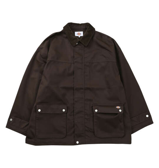 DICKIES TCツイルユーティリティジャケット ダークブラウン