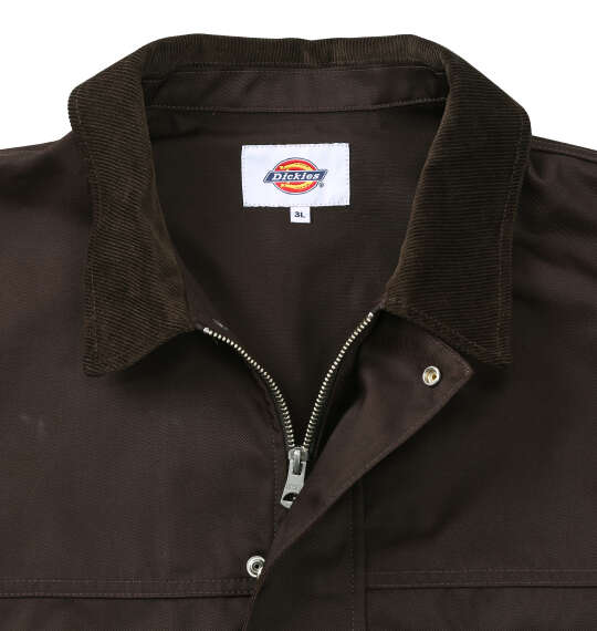 DICKIES TCツイルユーティリティジャケット ダークブラウン