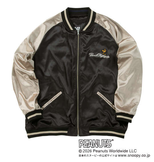FLAGSTAFF×PEANUTS スヌーピーコラボリバーシブルスカジャン ブラック